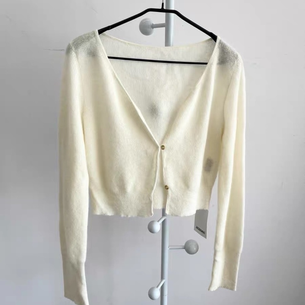 🚩steal authentic Jacquemus Cream Women's Cardigan